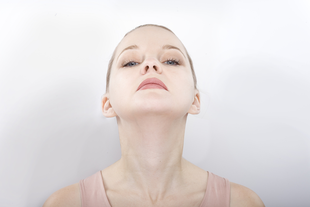 neck scooping facial exercise- face exercises