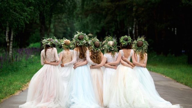 bride and bridesmaids, craziest thing brides and grooms have ever done