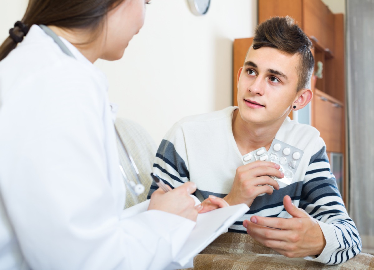 teen boy at doctor's appointment, parenting is harder