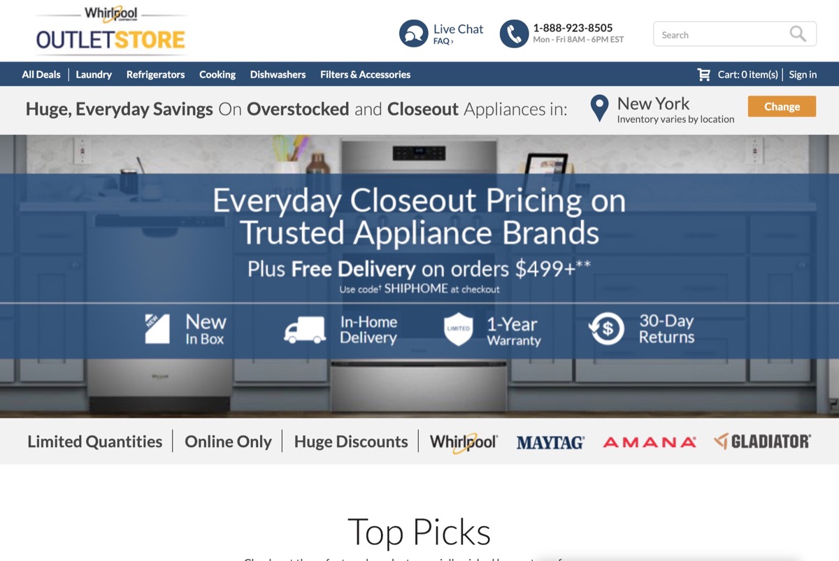 Whirlpool Outlet Website {Save Money on Kitchen Appliances}