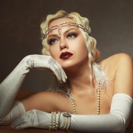 woman dressed as a flapper