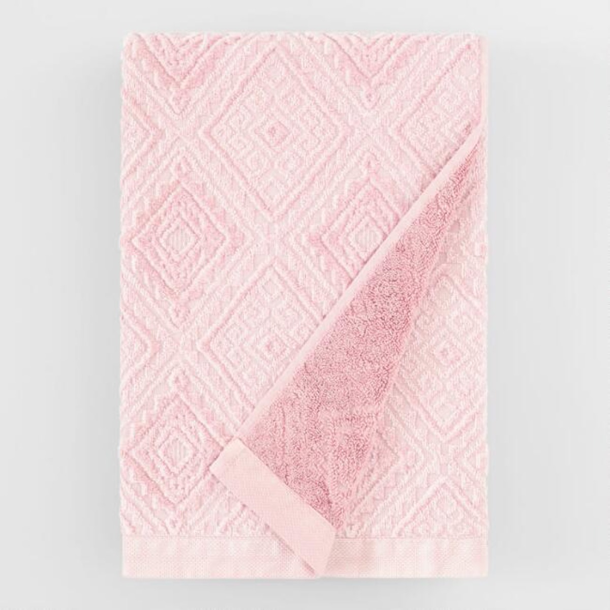 World Market Pink Bath Towel {Save Money on Bed and Bath Items}
