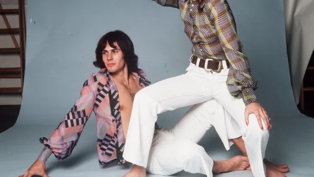 a couple rocking the coolest and craziest 1970s fashion
