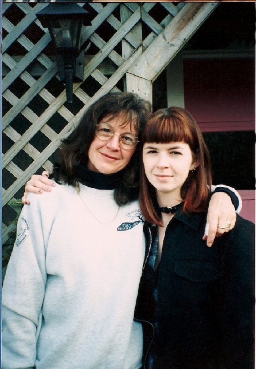 90s fashion chokers - With my daughter. Sagamore Beach, MA., 1996