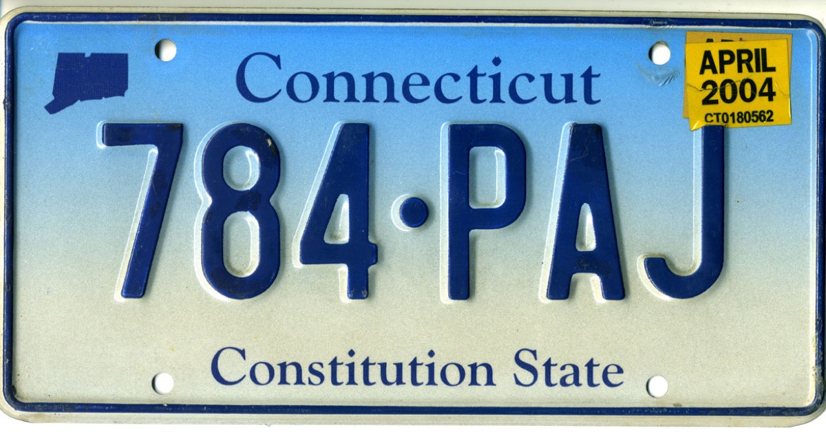 connecticut license plate