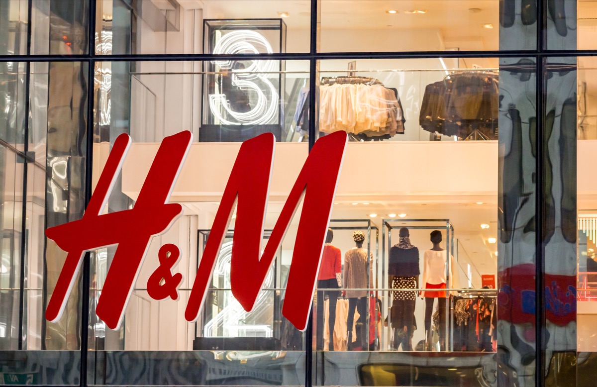H&M store front, brand acronym names