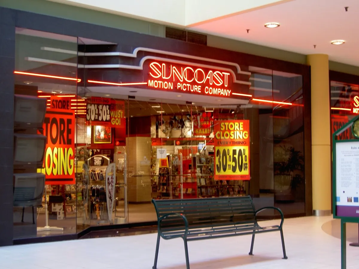 Suncoast Motion Picture Company storefront