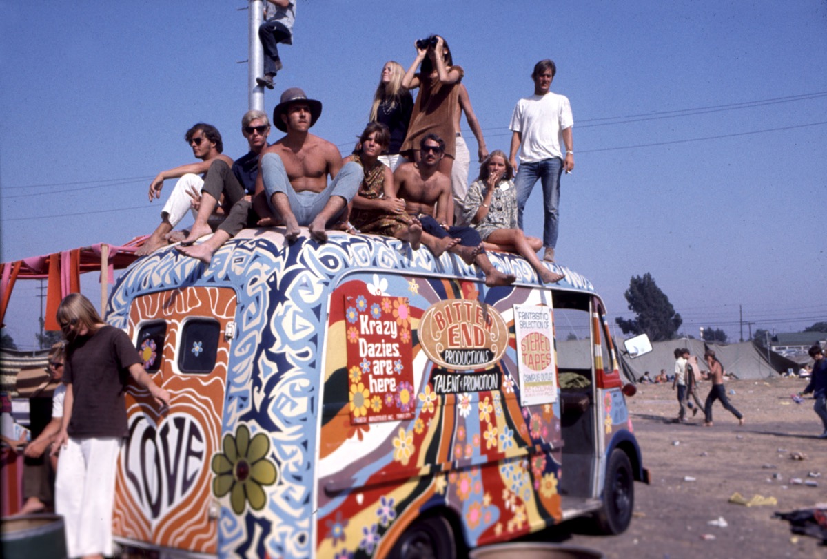 Hippie Van in the 1960s