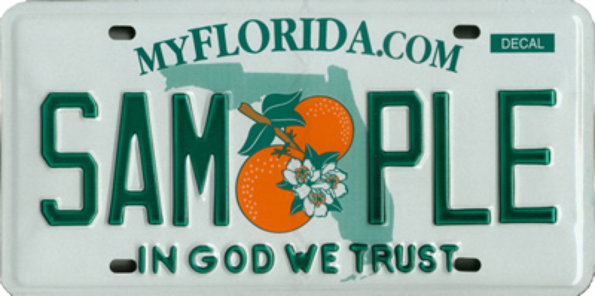 florida state license plate