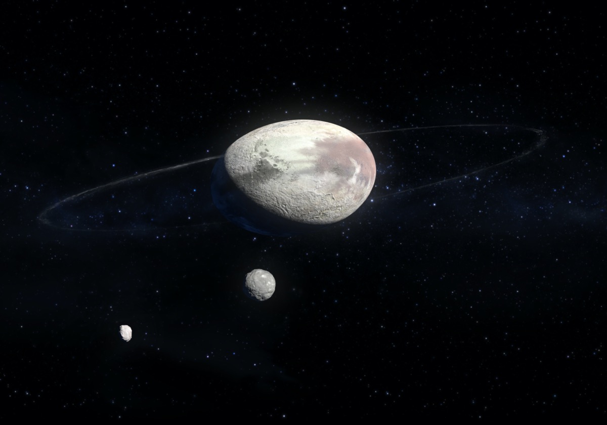 planet haumea in space