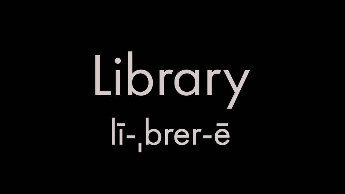 How to pronounce library