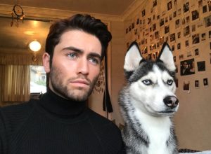 man and husky look the same