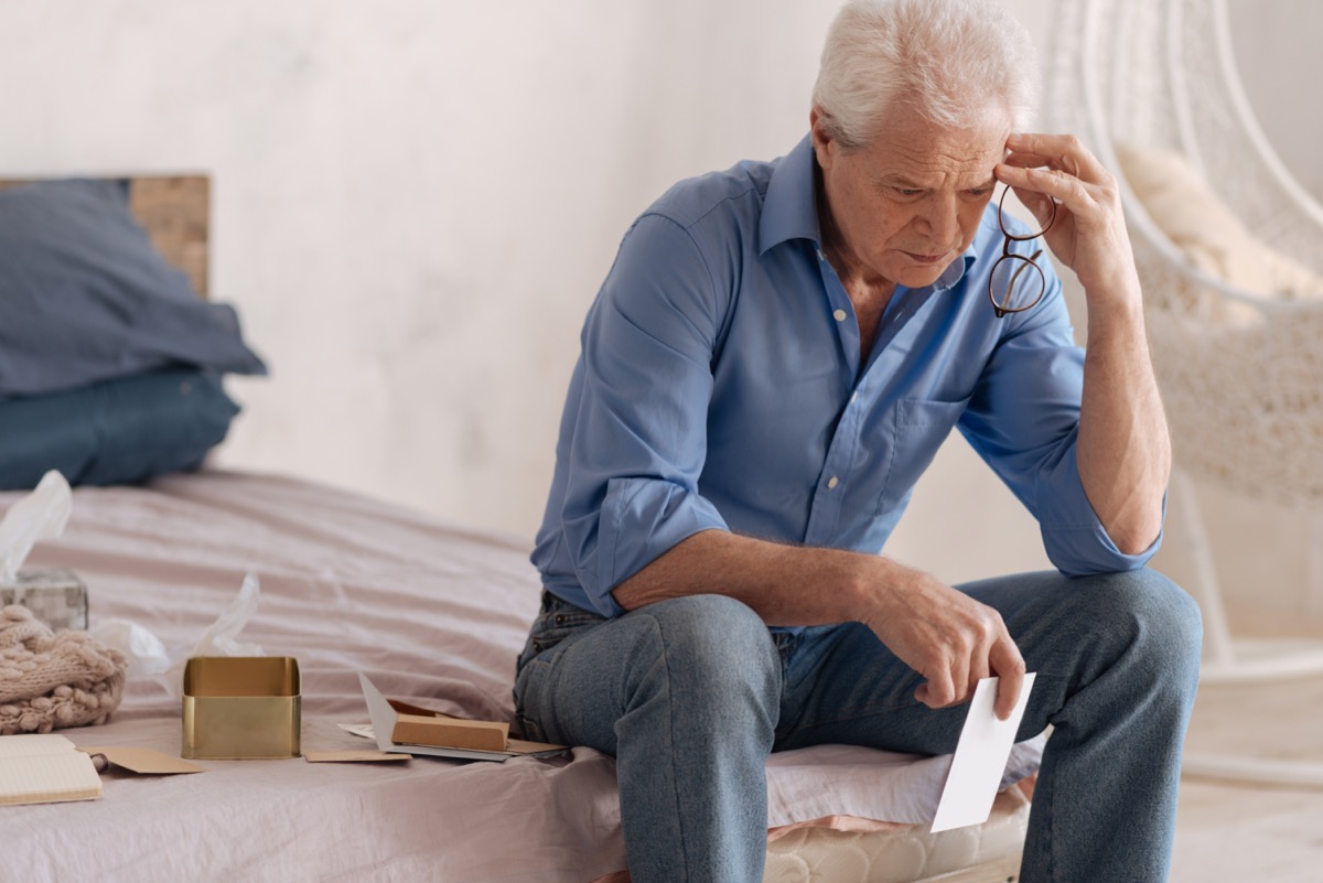 Older Man on the Bed How Depression Affects the Body