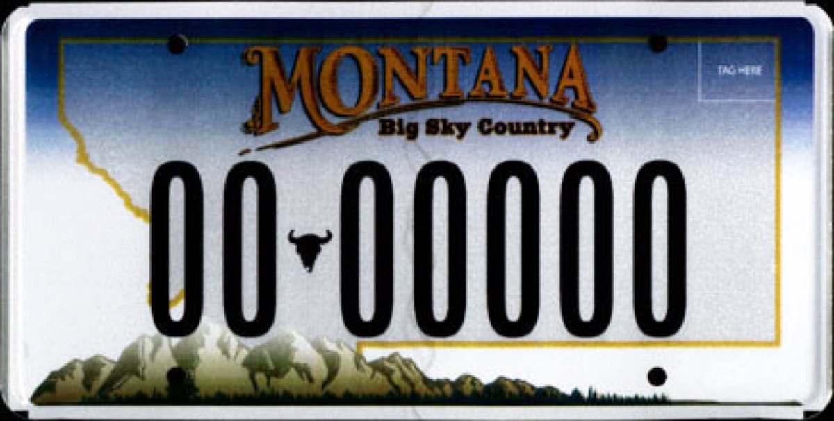 montana license plate