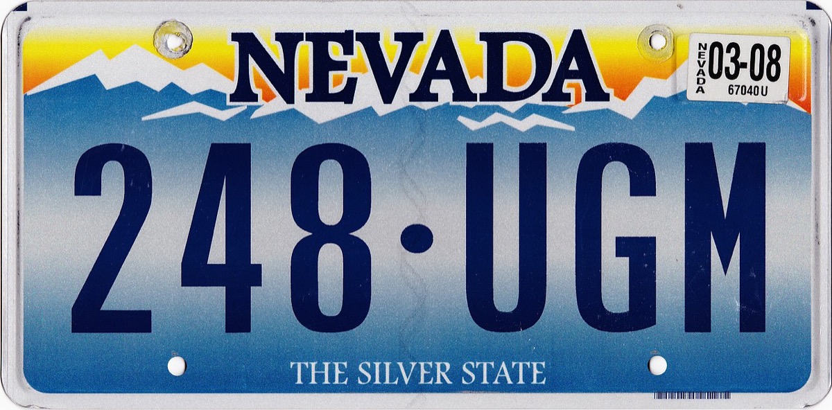 nevada license plate