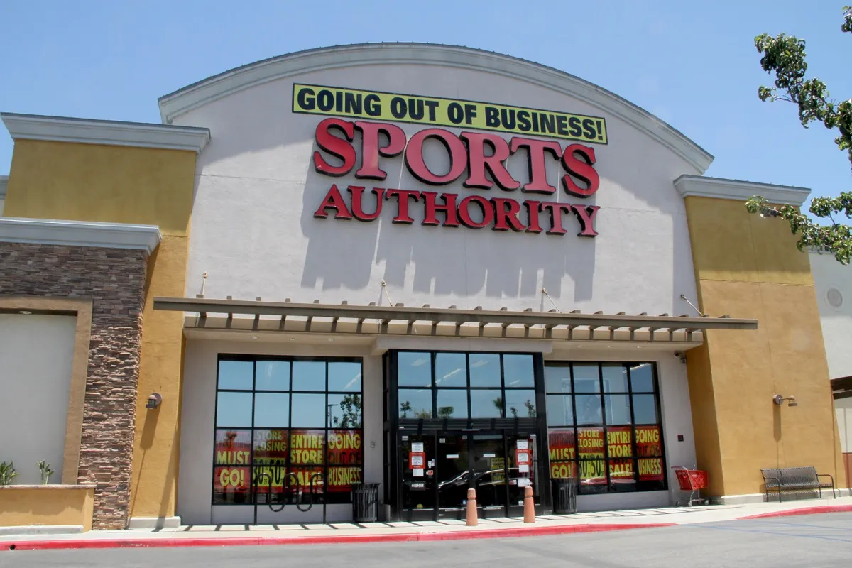 Exterior of a Sports Authority Store Stores From Childhood