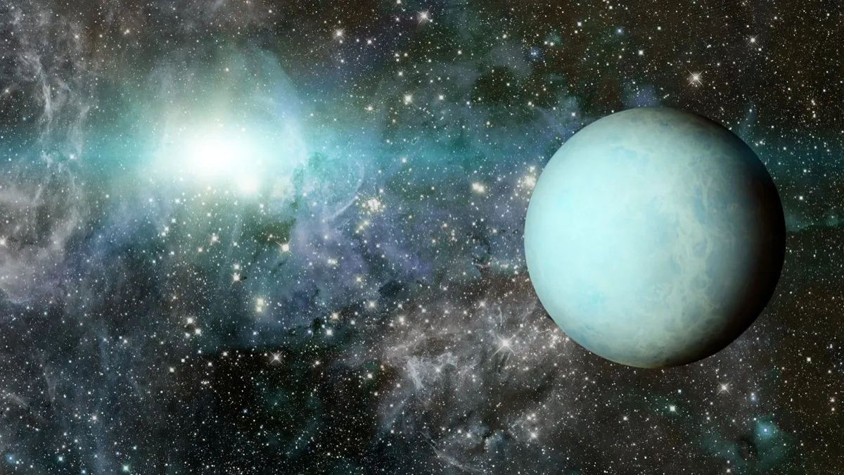 Planet Uranus. Elements of this image furnished by NASA. - Image