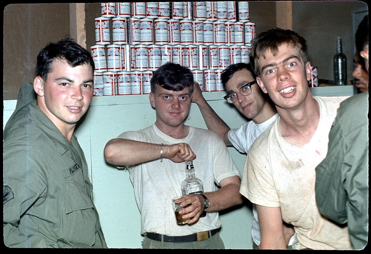Vietnam War Soldiers enjoying a Drink
