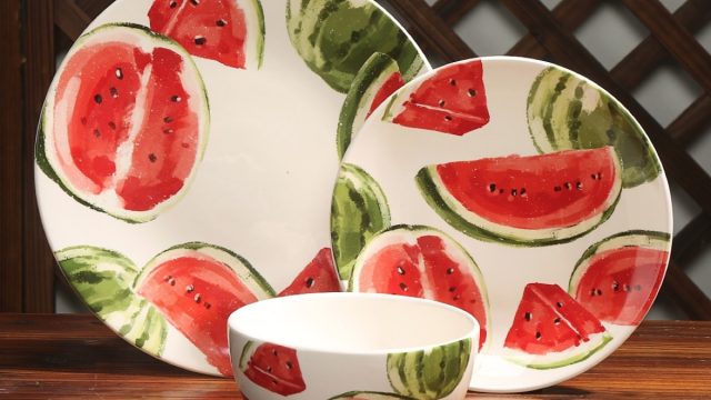 Watermelon Dinnerware Set Walmart Shopping