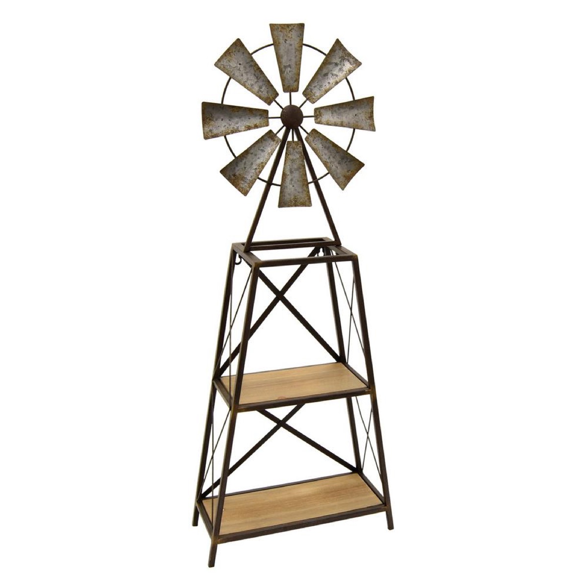 A Rustic Windmill Bookshelf Home Depot
