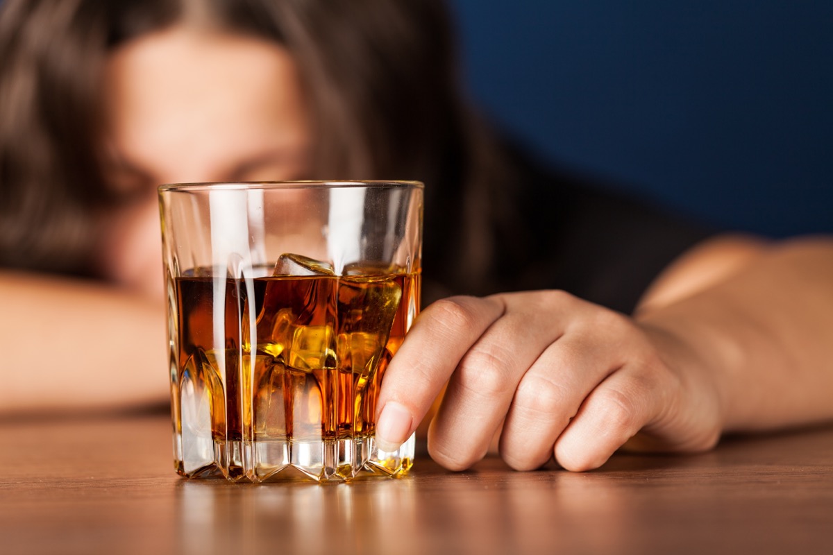 Woman With a Drink Drinking too Much Bad Habits For Your Heart