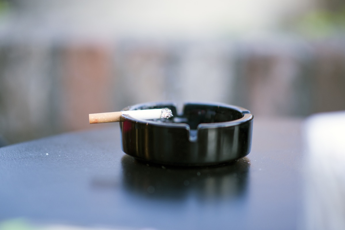 Smoking, Bad addiction, Ashtray & Cigarette