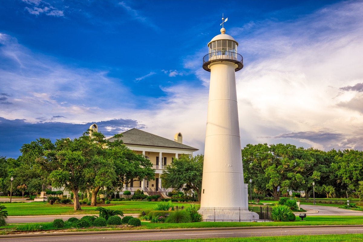 biloxi lighthouse in mississippi, iconic state photos
