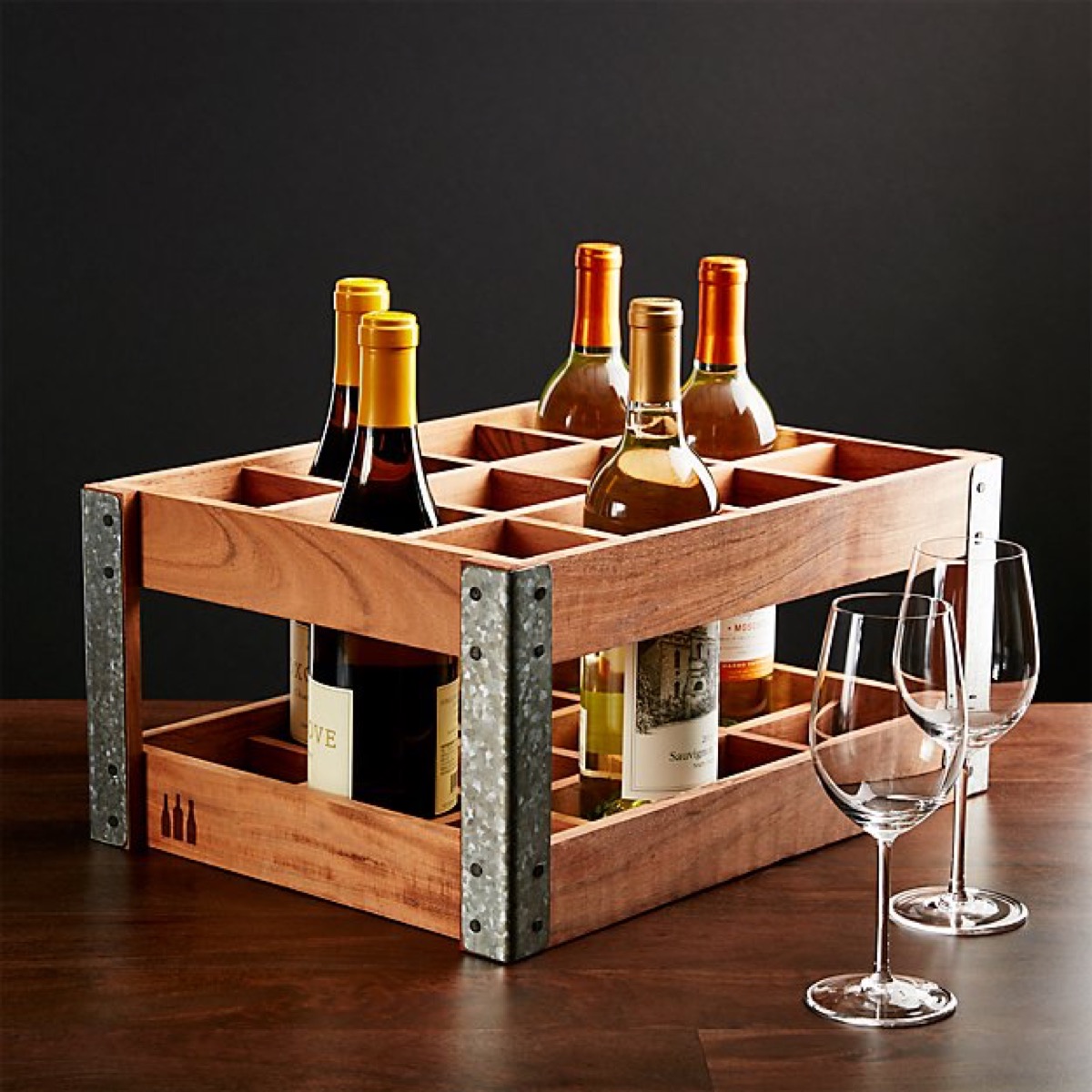 Crate and Barrel Wine Rack Mother's Day Gifts