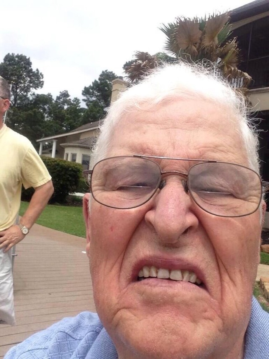 grandpa accidental selfie grandparents failing at technology