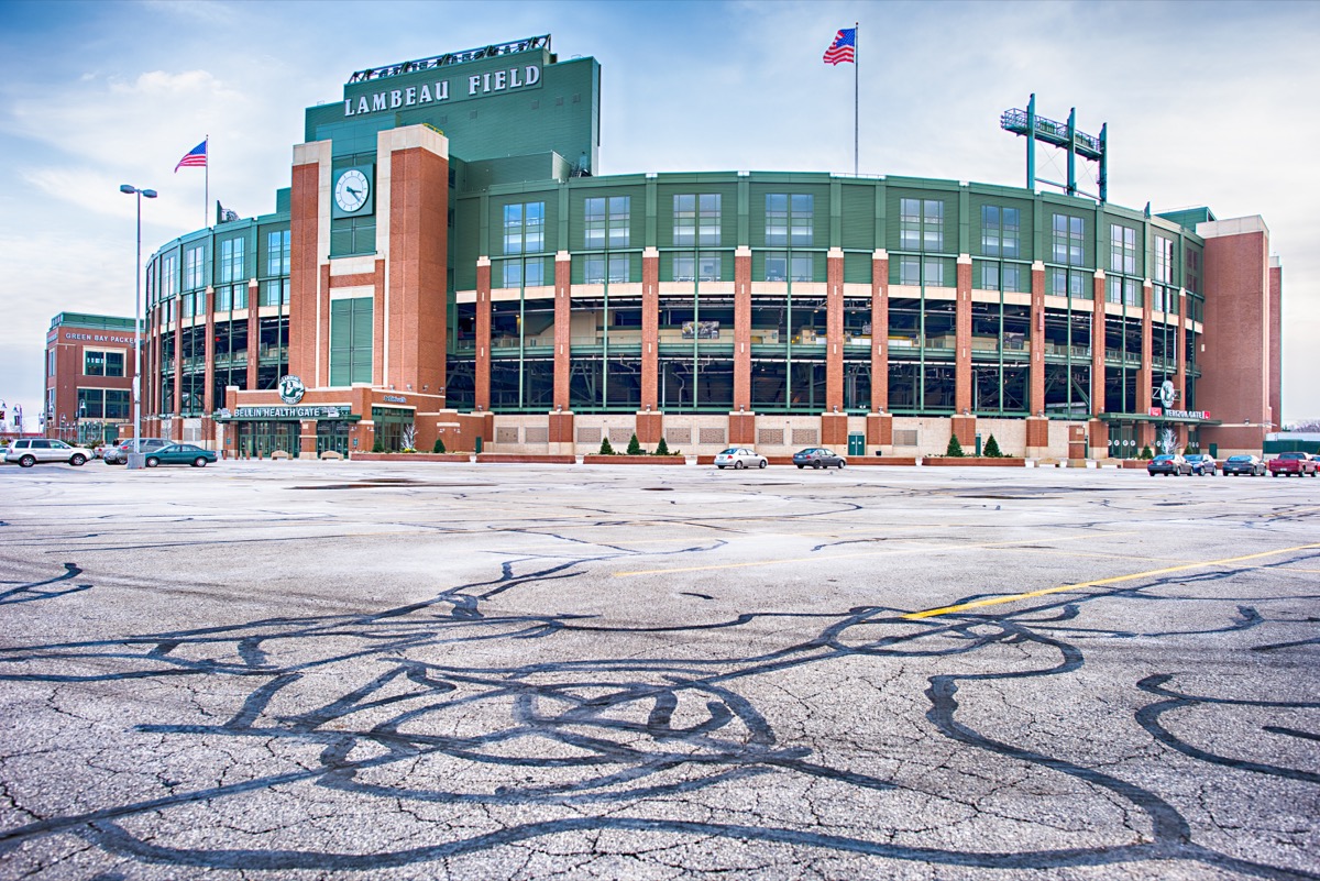 Stadionul Lambeau, Stadionul Green Bay Packers, Wisconsin, Imagini emblematice ale statului