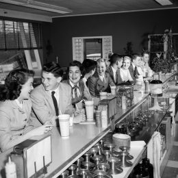 A Group of Kids on a Date Eating Food in the 1950s Cost of a Date