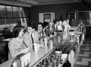 A Group of Kids on a Date Eating Food in the 1950s Cost of a Date