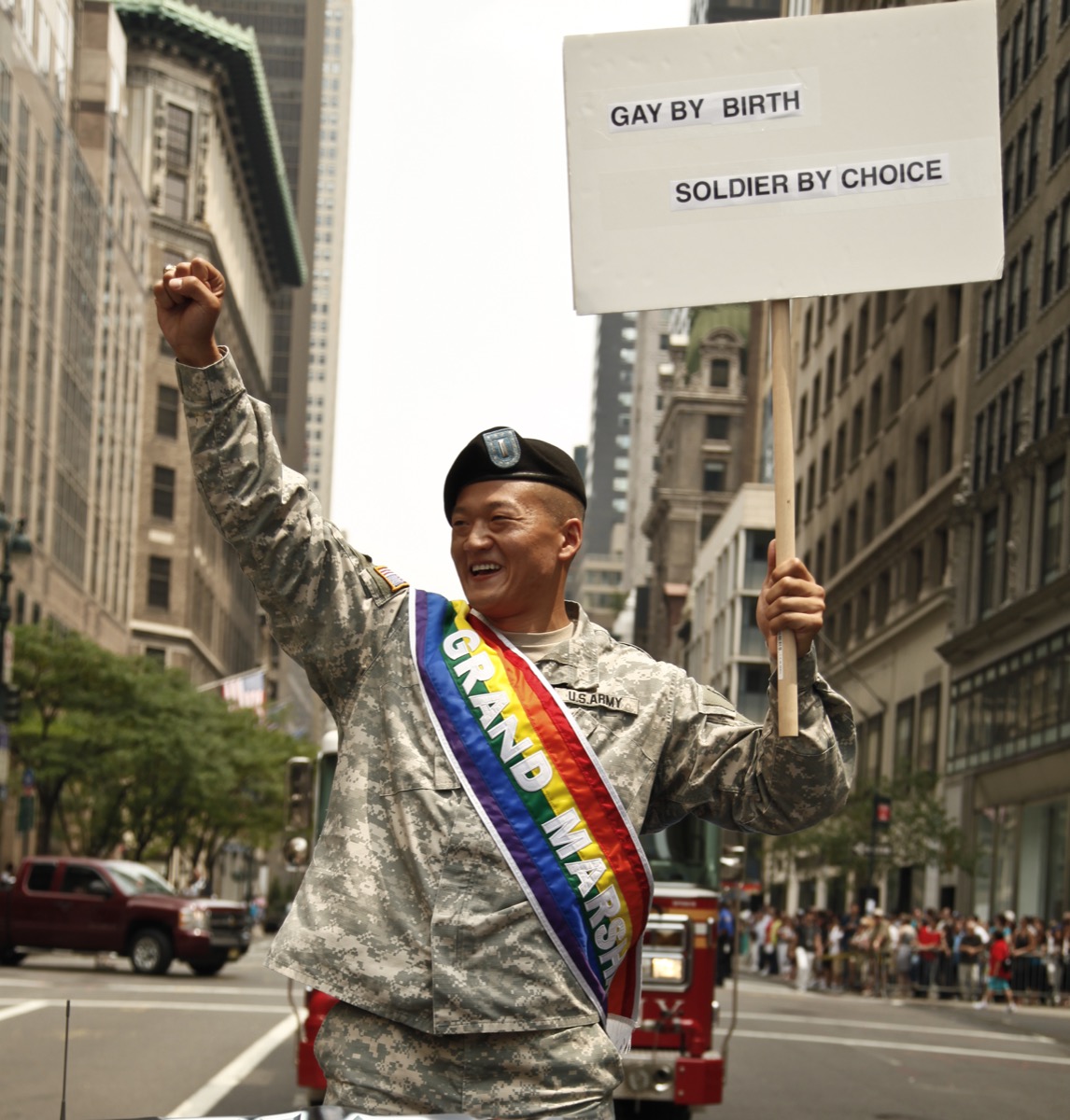 lieutenant dan choi at new york city pride parade photos from pride celebrations