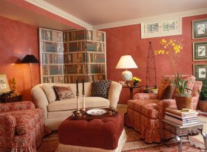 1990s Living Room with a Folding Screen 1990s Home Decor