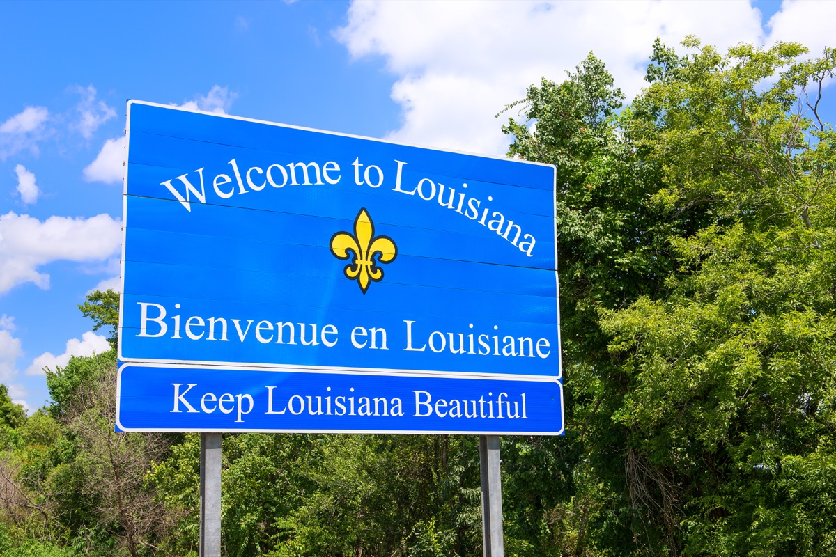 louisiana state welcome sign, iconic state photos
