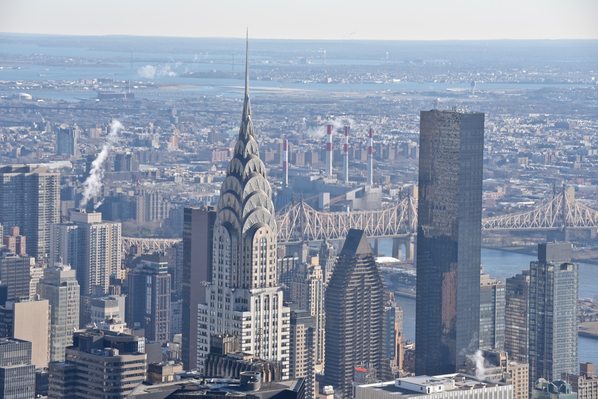 The New York Skyline with the Chrysler Building Privately Owned Landmarks
