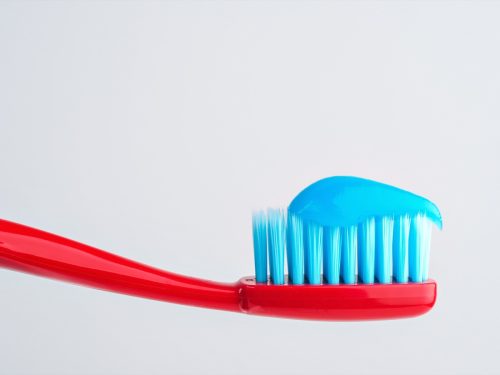 nurdle small amount of toothpaste on toothbrush names of everyday items