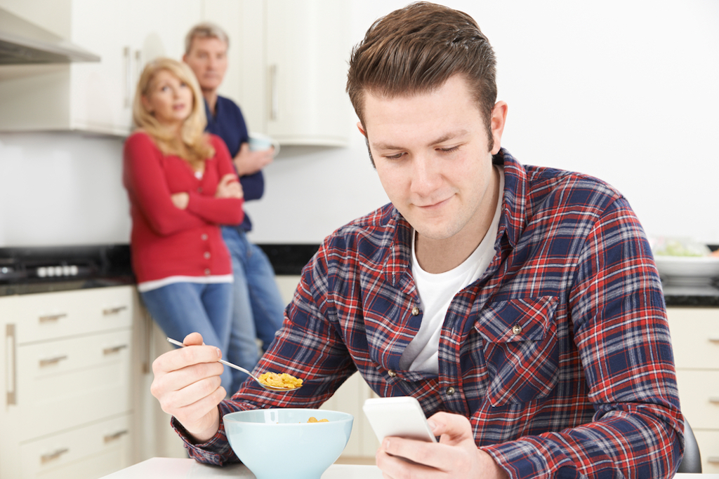 parents frustrated with adult son still living with them, worst things about being an empty nester