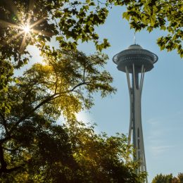 space needle monument in washington, iconic state photos