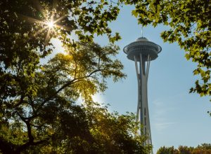 space needle monument in washington, iconic state photos