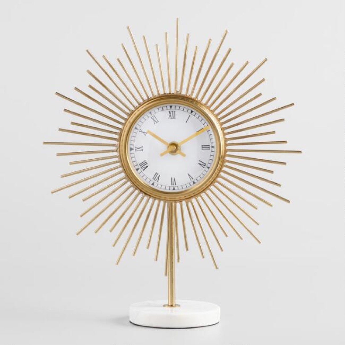 gold and marble clock cheap home upgrades