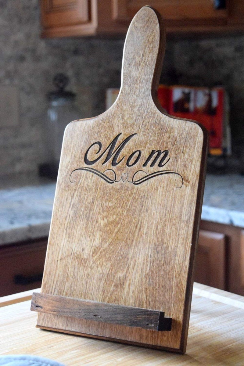 Wooden Cookbook Stand Mother's Day Gifts