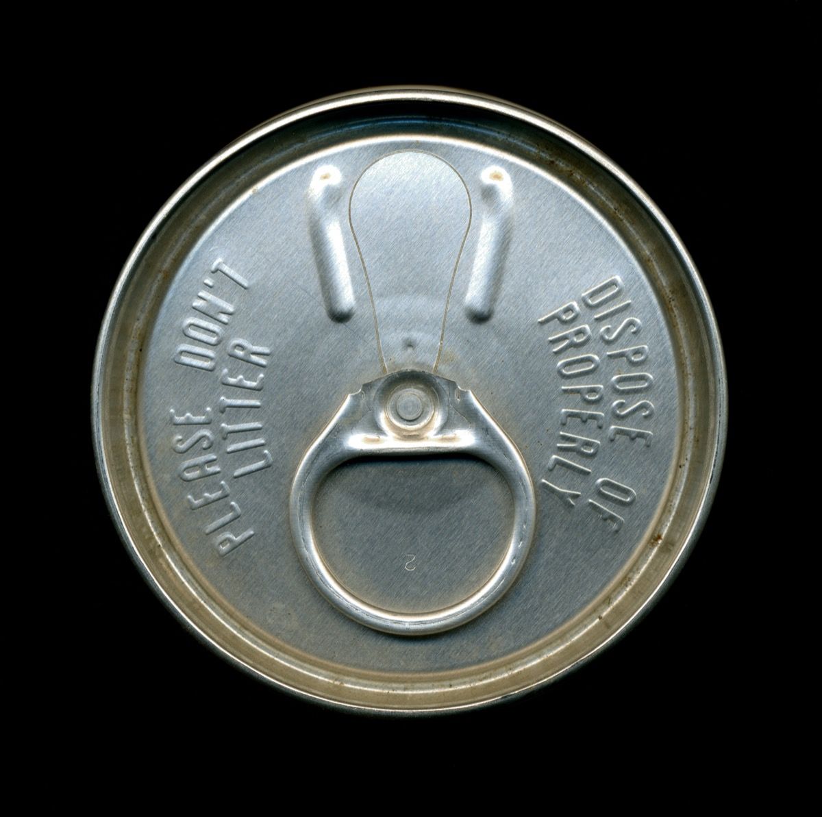 aluminum soda can tab from 1970s, 1970s nostalgia