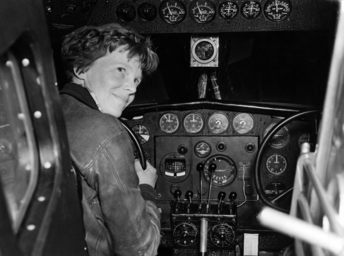 amelia earhart in her airplane conspiracy theories about amelia earhart