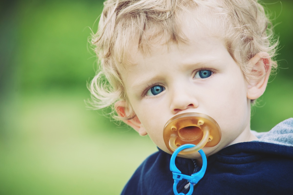 Baby Sucking on a Pacifier Childhood Habits that Affect Health