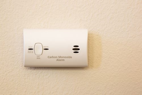 carbon monoxide detector on the wall, safety tips