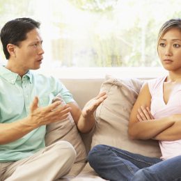 couple fighting and arguing, prepare children for divorce