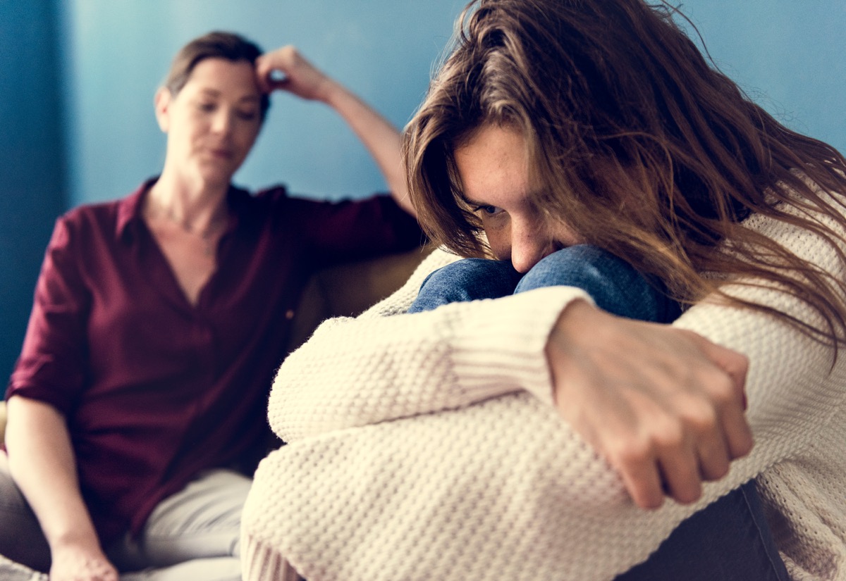 Depressed Teenager Sulking Next to Her Mom How Parenting Has Changed