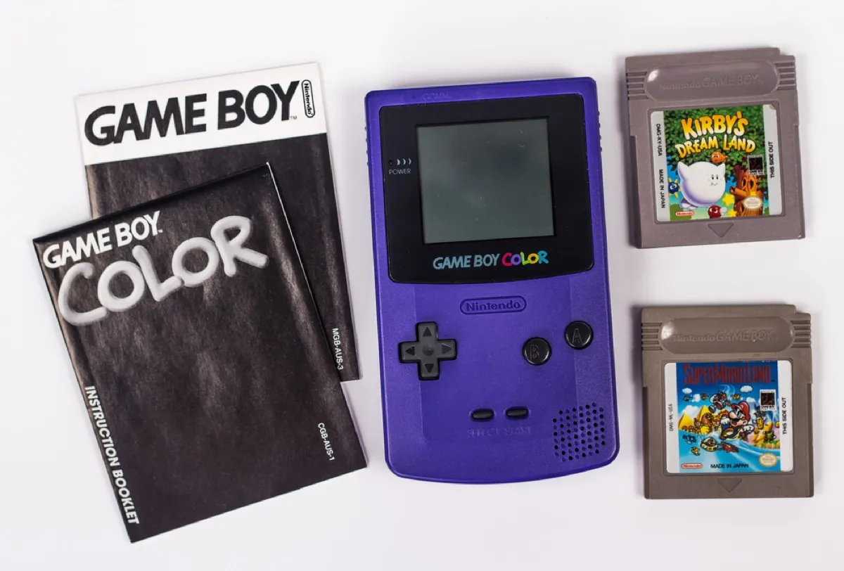 game boy color system, things only 90s kids remember