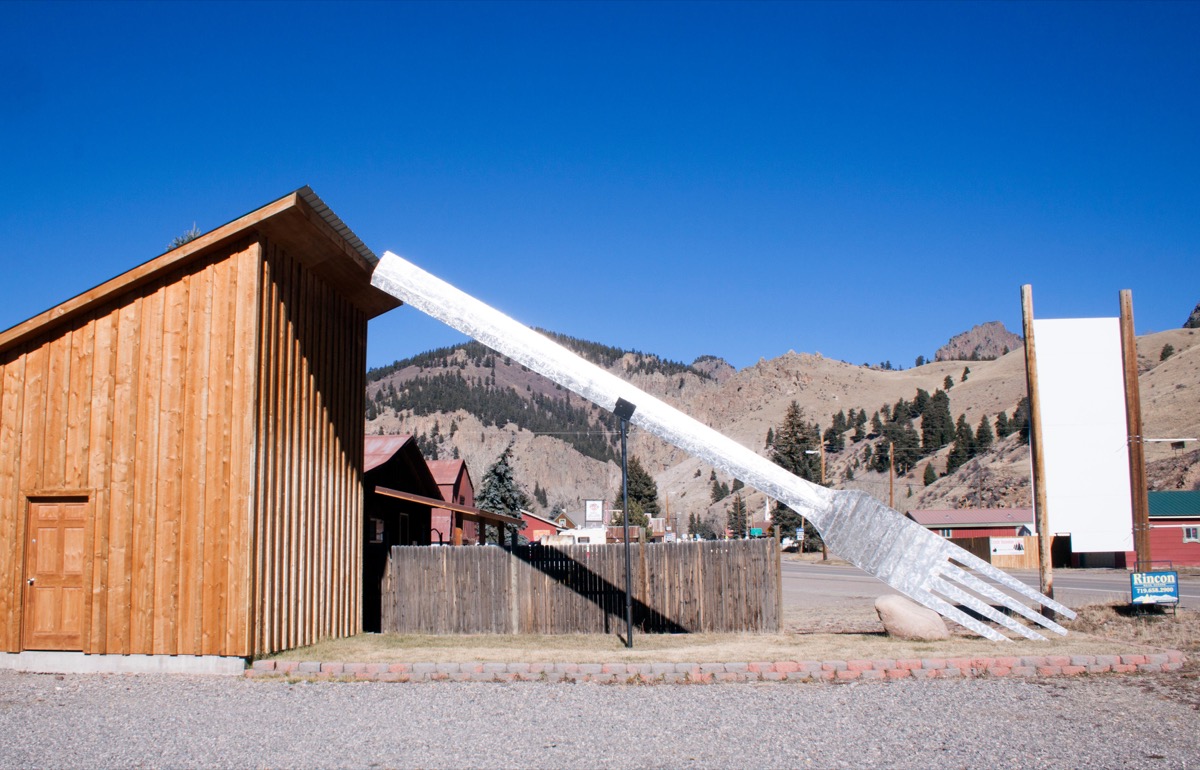 world's largest fork, colorado, weird state landmarks